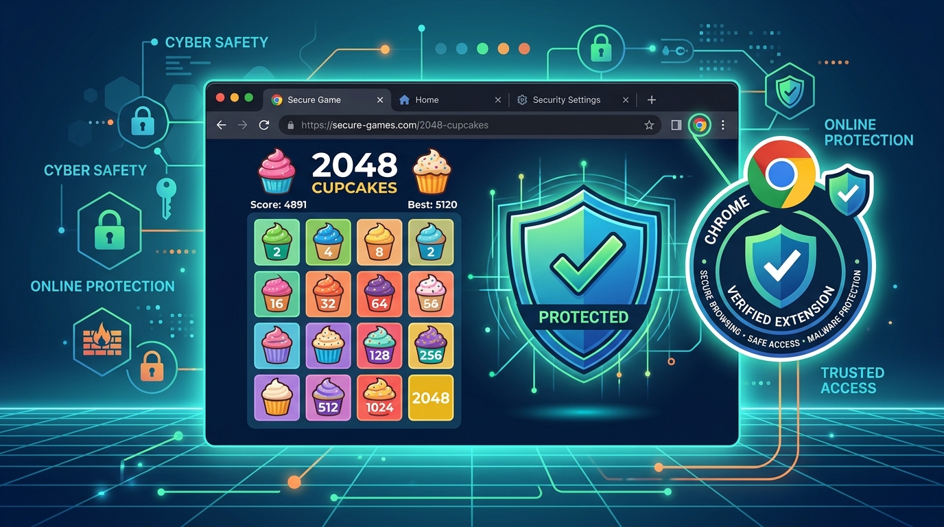 2048 Cupcakes hacked console commands and chrome extension safety